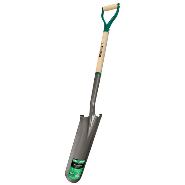 Truper Tru-Tough 48 in. Steel Round Drain Spade Wood Handle PEP-16E - main